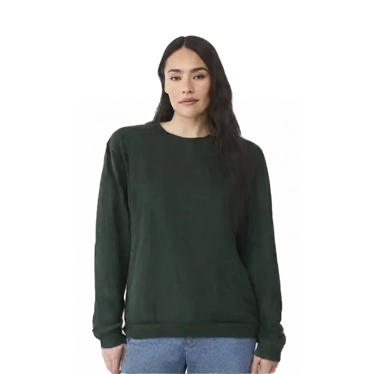 BELLA + CANVAS 6 oz Heavyweight Long Sleeve Tee Premium Airlume Cotton Relaxed Fit Drop Shoulder Unisex Shirt